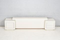 Postmodern Plaster Headboard w Nightstands 1970 - 2751632
