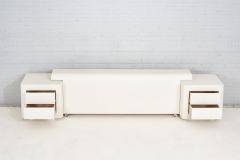 Postmodern Plaster Headboard w Nightstands 1970 - 2751634