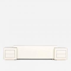 Postmodern Plaster Headboard w Nightstands 1970 - 2759002