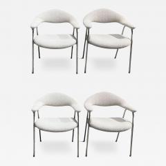 Postmodern Set 4 Dining Chairs Side Chairs by Marble Imperial Design 1970 - 4227318