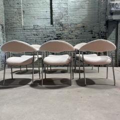 Postmodern Set 6 Dining Chairs Side Chairs by Marble Imperial Design 1970 - 3720690