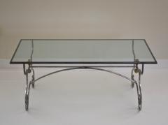 Postmodern Steel and Brass Coffee Table - 2330067