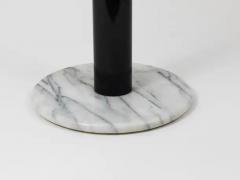 Postmodern White Carrara Marble Flower Stand Pedestal Table Italy 1980s - 4062723
