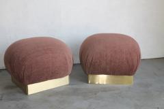 Poufs or ottomans in the style of Karl Springer - 2139920