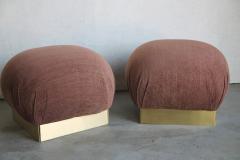 Poufs or ottomans in the style of Karl Springer - 2139921