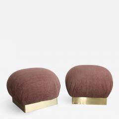 Poufs or ottomans in the style of Karl Springer - 2144715