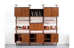 Poul Cadovius Danish Modern Tension Pole Wall Unit System by Poul Cadovius - 2695037