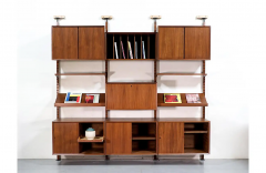 Poul Cadovius Danish Modern Tension Pole Wall Unit System by Poul Cadovius - 2695038