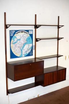 Poul Cadovius Mid Century Cadovious Style Danish Wall Unit or Book Shelves 10 Piece Walnut - 3761356