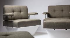 Poul Cadovius Pair of easy chairs and foot stools by Poul Cadovius 1960 s - 4047216