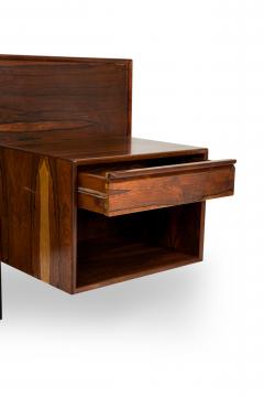 Poul Cadovius Poul Cadovius Danish Rosewood Headboard with Auxiliary Matching Side Tables - 4274325