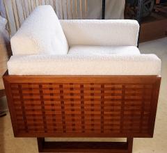 Poul Cadovius Poul Cadovius Rosewood Lounge Chairs Basket Weave Pair France Son 1962 - 2741689