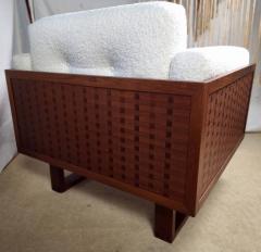 Poul Cadovius Poul Cadovius Rosewood Lounge Chairs Basket Weave Pair France Son 1962 - 2741700