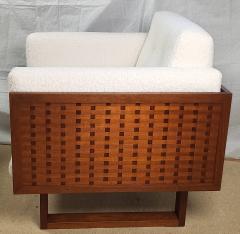 Poul Cadovius Poul Cadovius Rosewood Lounge Chairs Basket Weave Pair France Son 1962 - 2741702