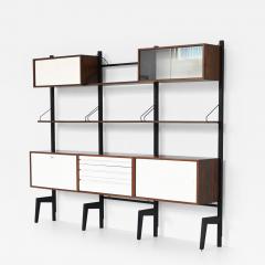 Poul Cadovius Poul Cadovius free standing wall unit in rosewood Royal System Denmark 1960 - 3923032