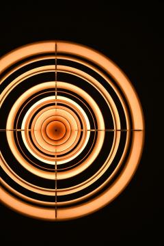 Poul Henningsen Ceiling Lamp Langelinie in Copper and Lacquer by Poul Henningsen 1950s - 4507692