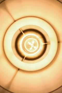 Poul Henningsen Ceiling Lamp Model PH 4 4 in Opaline Glass and Metal by Poul Henningsen 1930s - 4443337