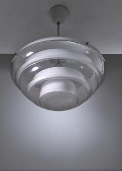 Poul Henningsen Glass Globe Industrial Pendant Denmark 1930s - 833226