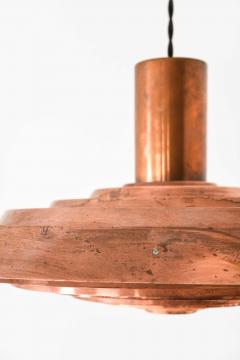Poul Henningsen Langelinie Ceiling Lamp in Copper by Poul Henningsen 1950s - 4663845
