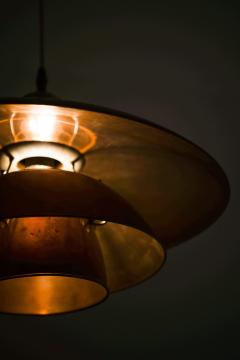 Poul Henningsen PH 5 5 Ceiling Lamp in Copper and Nickel by Poul Henningsen 1940s - 4399675