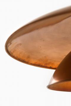Poul Henningsen PH 5 5 Ceiling Lamp in Copper and Nickel by Poul Henningsen 1940s - 4399714