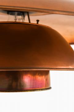 Poul Henningsen PH 5 5 Ceiling Lamp in Copper and Nickel by Poul Henningsen 1940s - 4399716