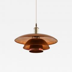 Poul Henningsen PH 5 5 Ceiling Lamp in Copper and Nickel by Poul Henningsen 1940s - 4401695
