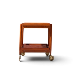Poul Hundavad Poul Hundevad for Vamdrup Mid Century Danish Teak Expanding Bar Cart - 4736158