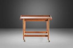 Poul Hundevad Danish Modern Bar Cart in Teak by Poul Hundevad for Vamdrup Stolefabrik 1960s - 2574335