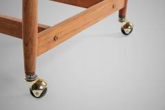 Poul Hundevad Danish Modern Bar Cart in Teak by Poul Hundevad for Vamdrup Stolefabrik 1960s - 2574352