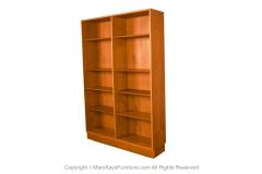 Poul Hundevad Danish Modern Teak Tall Double Bookcase Poul Hundevad - 3406192