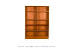 Poul Hundevad Danish Modern Teak Tall Double Bookcase Poul Hundevad - 3406206