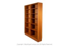 Poul Hundevad Danish Modern Teak Tall Double Bookcase Poul Hundevad - 3933411