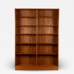 Poul Hundevad Danish Modern Teak Tall Double Bookcase Poul Hundevad - 3935626