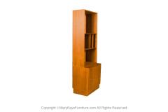 Poul Hundevad Danish Teak Slim Cabinet Hutch Adjustable Shelves - 2977890