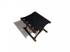 Poul Hundevad Early Poul Hundevad Guldhoj Folding Stool in Brazilian Rosewood and Leather - 4239923