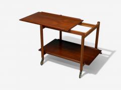 Poul Hundevad Poul Hundevad Danish Modern Teak Expandable Bar Carts Denmark 1950s - 4114108