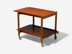 Poul Hundevad Poul Hundevad Danish Modern Teak Expandable Bar Carts Denmark 1950s - 4114110