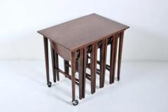 Poul Hundevad Set of Five Poul Hundevad Teak Hanging Nest Tables 1960s - 2957653