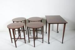 Poul Hundevad Set of Five Poul Hundevad Teak Hanging Nest Tables 1960s - 2957687