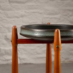 Poul Hundevad Teak and Ceramic side table by Poul Hundevad and Arne Basse Denmark - 3399591