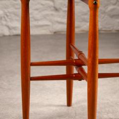 Poul Hundevad Teak and Ceramic side table by Poul Hundevad and Arne Basse Denmark - 3399592