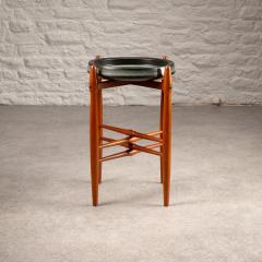 Poul Hundevad Teak and Ceramic side table by Poul Hundevad and Arne Basse Denmark - 3399593