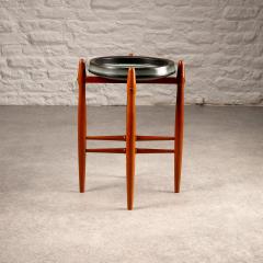 Poul Hundevad Teak and Ceramic side table by Poul Hundevad and Arne Basse Denmark - 3399594