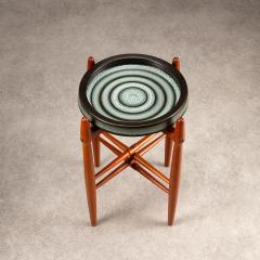 Poul Hundevad Teak and Ceramic side table by Poul Hundevad and Arne Basse Denmark - 3399598