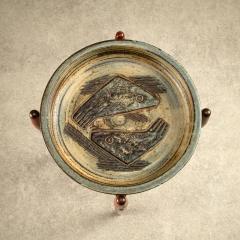 Poul Hundevad Teak and Ceramic side table by Poul Hundevad and J rgen Mogensen Denmark 1960s - 4489246