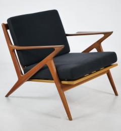 Poul Jensen Pair of Scandinavian Modern Z Lounge Chairs Designed by Poul Jensen - 4174267