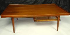 Poul Jensen Poul Jensen Selig Coffee Table Teak and Cane Denmark 1950s - 572580