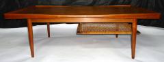 Poul Jensen Poul Jensen Selig Coffee Table Teak and Cane Denmark 1950s - 572581