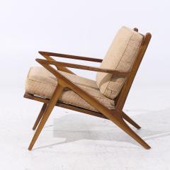 Poul Jensen Poul Jensen Style Mid Century Walnut Z Lounge Chair - 4094488